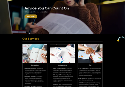 Web Design Package Example: Wordpress Web Design and Development