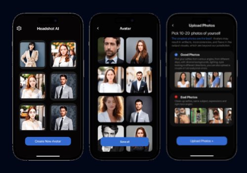 Mobile & App Marketing Package Example: AI Headshot Creator for AI AKS Apps