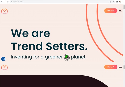 Web Design Package Example: Moje Solutions Psd design & Web development