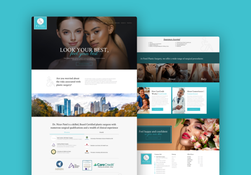 Web Design Package Example: Patel Plastic Surgery WordPress Website Build
