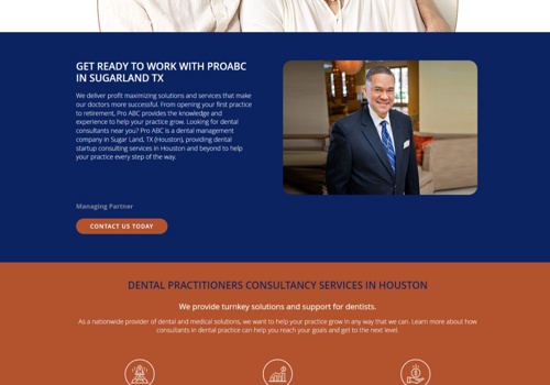 Web Design Package Example: ProABC Website Design