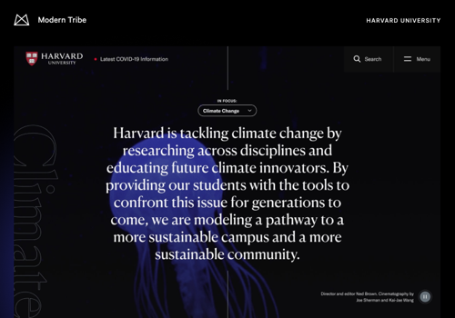 Digital Strategy Package Example: Harvard University
