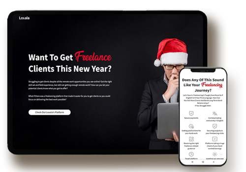 Web Development Package Example: Loxala platform development