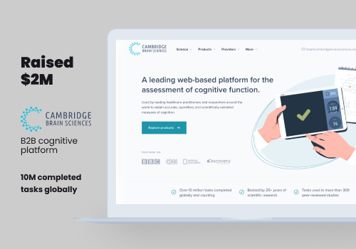 Web Development Package Example: Healthcare platform; 75K+ users