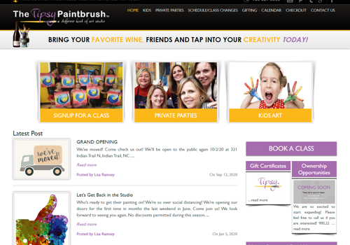 Search Engine Optimization Package Example: Tipsy Paintbrush