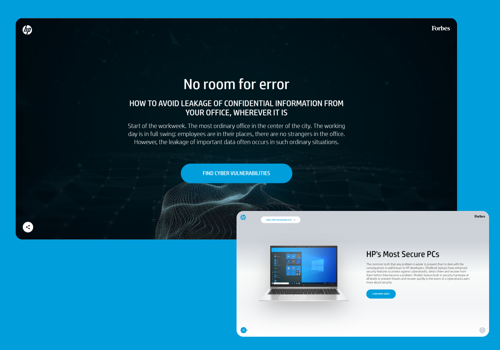 Digital Strategy Package Example: HP x Forbes
