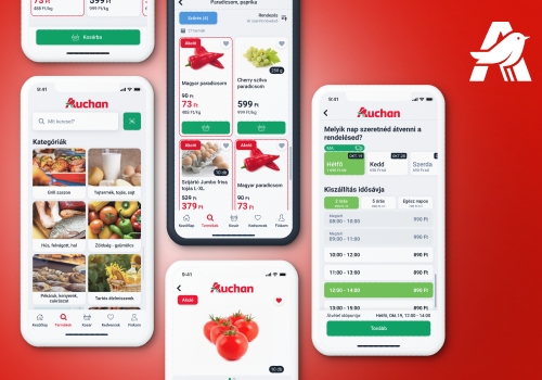 Mobile App Development Package Example: Mobile app development for Auchan Hungary