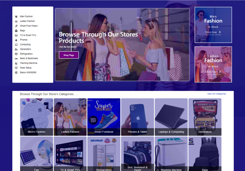 Web Design Package Example: Ecommerce Website Development For Akure Market