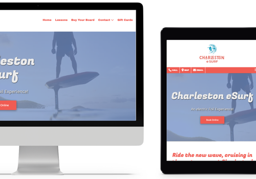 Web Design Package Example: Watersports Web Design