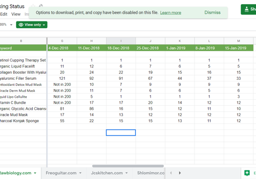 Pay Per Click Package Example: Keywords Ranking Improved
