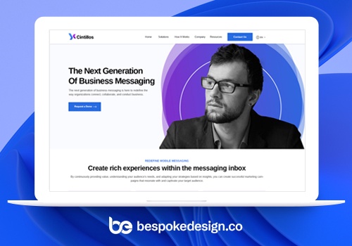 Web Design Package Example: Business Messaging Platform website
