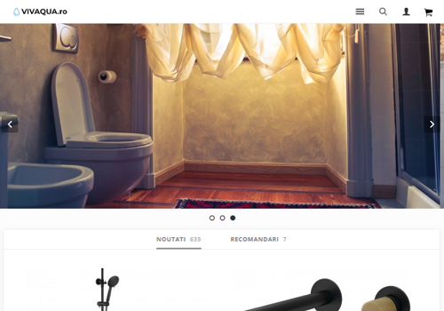 E-Commerce Development Package Example: Magazin online obiecte sanitare de lux