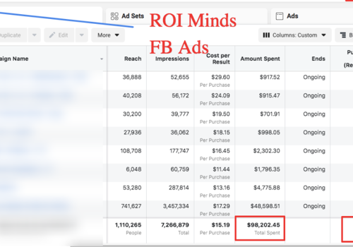 Pay Per Click Package Example: FB Ads for a Cosmetic Brand