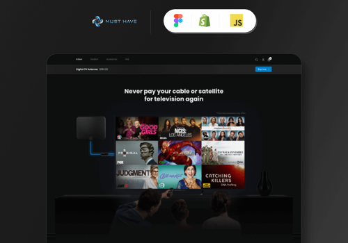 E-Commerce Development Package Example: TV Antenna Shopify Store