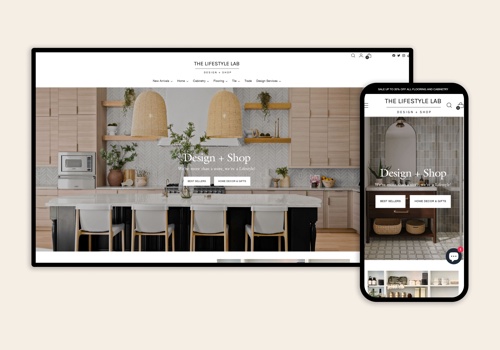 Web Design Package Example: The Lifestyle Lab Store Setup