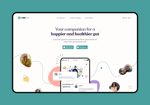 UX/UI Design Package Example: Cara Care ~ Branding + Web Design