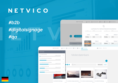 Custom Software Development Package Example: Netvico- digital signage content management system