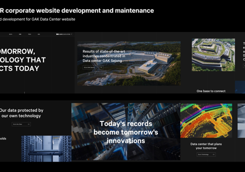 Web Development Package Example: NAVER corporate website development & maintenance