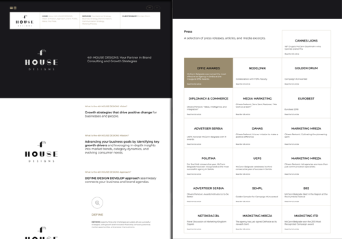 Web Development Package Example: 4th House Designs - Web development and Design