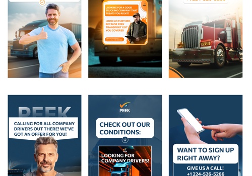 Branding Package Example: Brandbook Peek Transport LLC