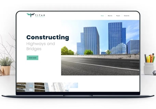 UX/UI Design Package Example: Transforming Titan Infra's Digital Presence
