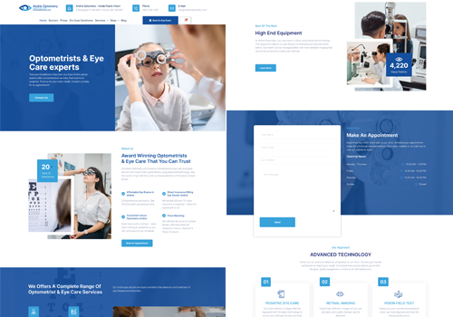 Web Development Package Example: Airdrie Optometry
