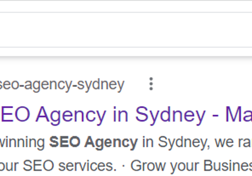 Search Engine Optimization Package Example: We rank #1 for SEO Agency and SEO Agency Sydney