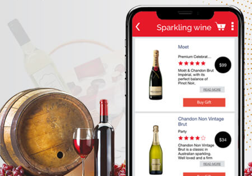 Mobile App Development Package Example: iGiftWine mobile App
