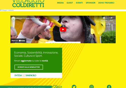 Mobile App Development Package Example: Villaggio Coldiretti- Italian Cultural event app