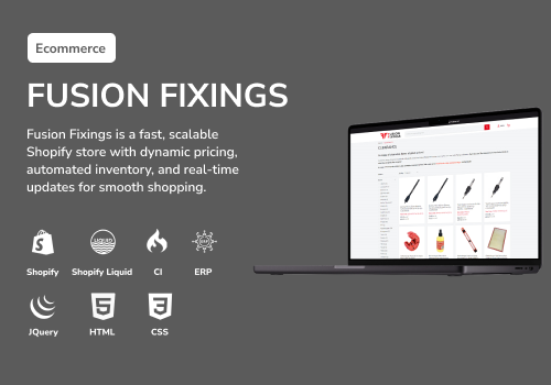 E-Commerce Development Package Example: Fusion Fixings