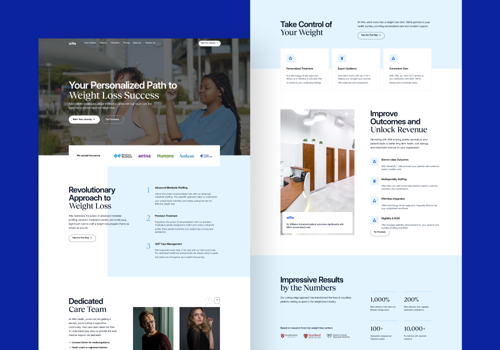 Web Design Package Example: Website Design for Telehealth Company