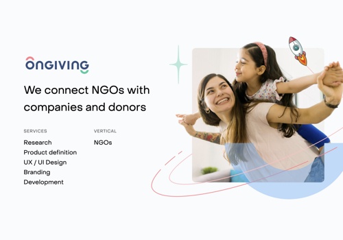 Branding Package Example: We connect NGOs with companies and donors