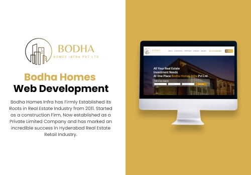 Web Development Package Example: Bodha Homes Infra - Real Estate Industry
