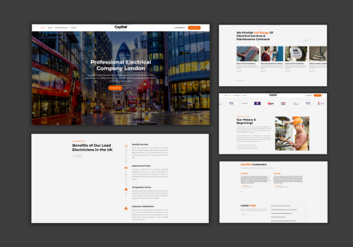 Branding Package Example: Capital Electrical - Electrical services