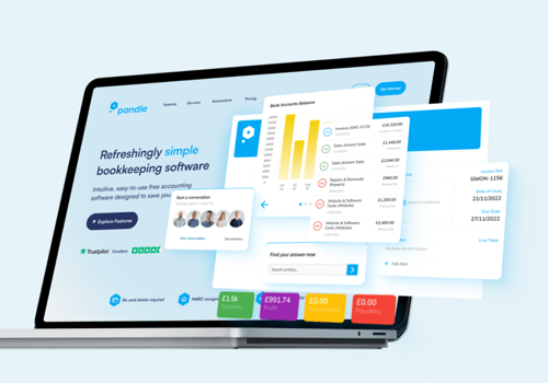 Web Design Package Example: Pandle - SaaS accounting software
