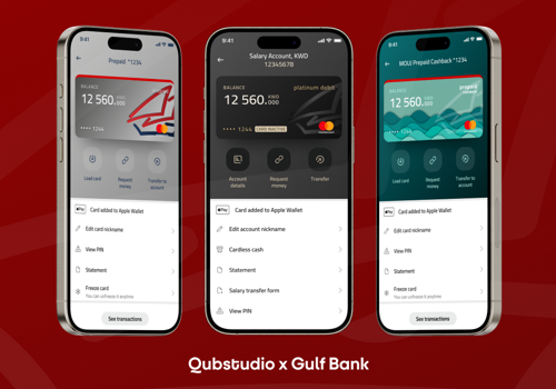 UX/UI Design Package Example: Gulf Bank
