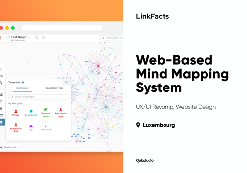 UX/UI Design Package Example: LinkFacts