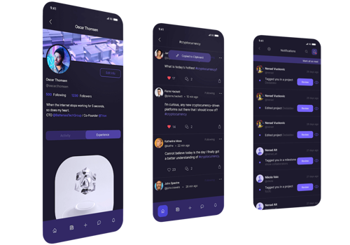 Mobile App Development Package Example: distrikt Flutter Mobile App