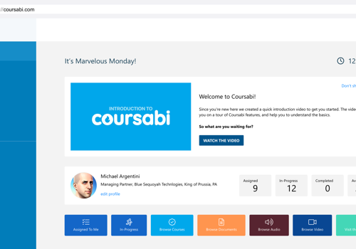 Web Design Package Example: Coursabi