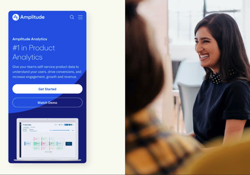 Digital Strategy Package Example: Amplitude Website