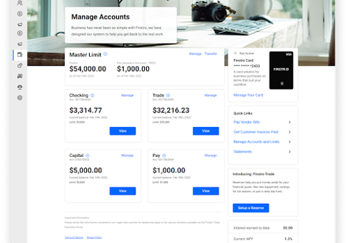 Web Development Package Example: Technical & organizational management for Finstro