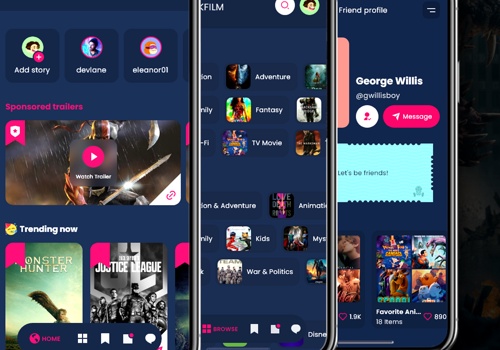 Mobile App Development Package Example: Tick Film