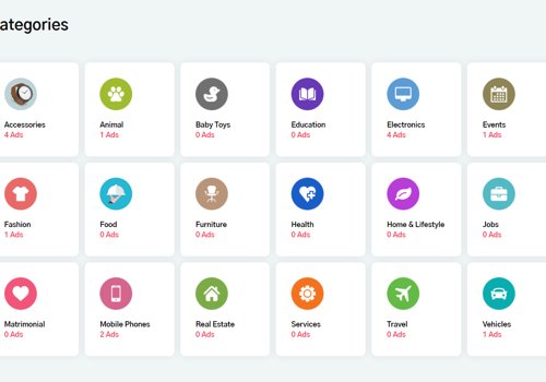 Web Development Package Example: Ads Listing Website