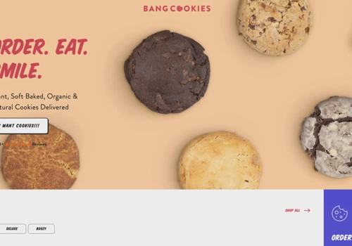 E-Commerce Development Package Example: Bang Cookies Bespoke Shopify Build