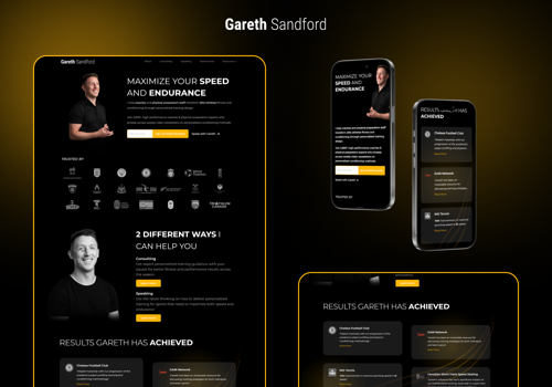 Web Design Package Example: Gareth Sanford