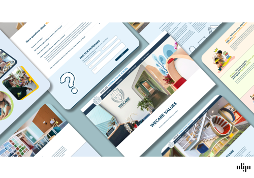 Web Development Package Example: WeCare School Web Design & Development