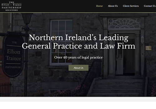 Search Engine Optimization Package Example: Website building and SEO for a lawyer in UK