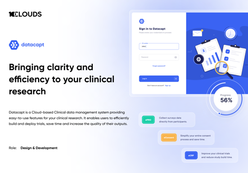 Web Development Package Example: Datacapt - Clinical data management system