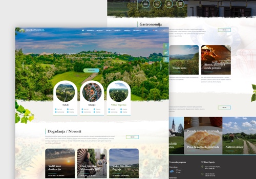 Web Design Package Example: Pearl of Zagorje - Tuhelj, Klanjec, Veliko Trgoviš