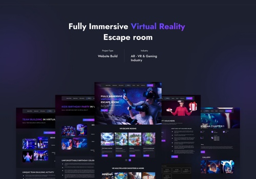 Web Design Package Example: VR Hours - AR-VR Services Web Case study